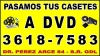 Del Cassette al Disco - Traspaso a DVD 50 pesos